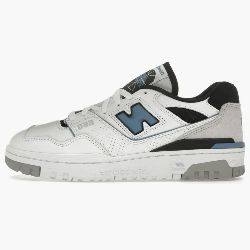 New Balance 550 biała czapla niebieska szara materia