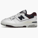 New Balance 550 White Navy NB Burgundy