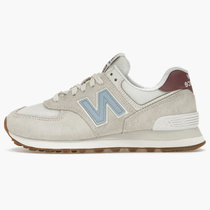New Balance 574 Beige Baby Pink Ecru Blue (women's)