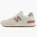 New Balance 574 Beige White Pink (Women's)