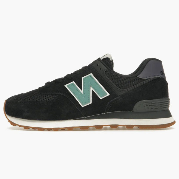 New Balance 574 Black Faded Teal Dark Mercury (Dámské)