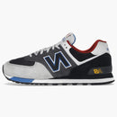 New Balance 574 Black Gray Royal