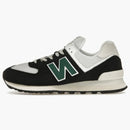 New Balance 574 Black White Marsh Green