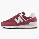 New Balance 574 Burdeos White
