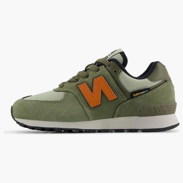 New Balance 574 Dark Olivine Infield Clay (ps)