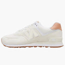 New Balance 574 Ecru Tint White Mahogany