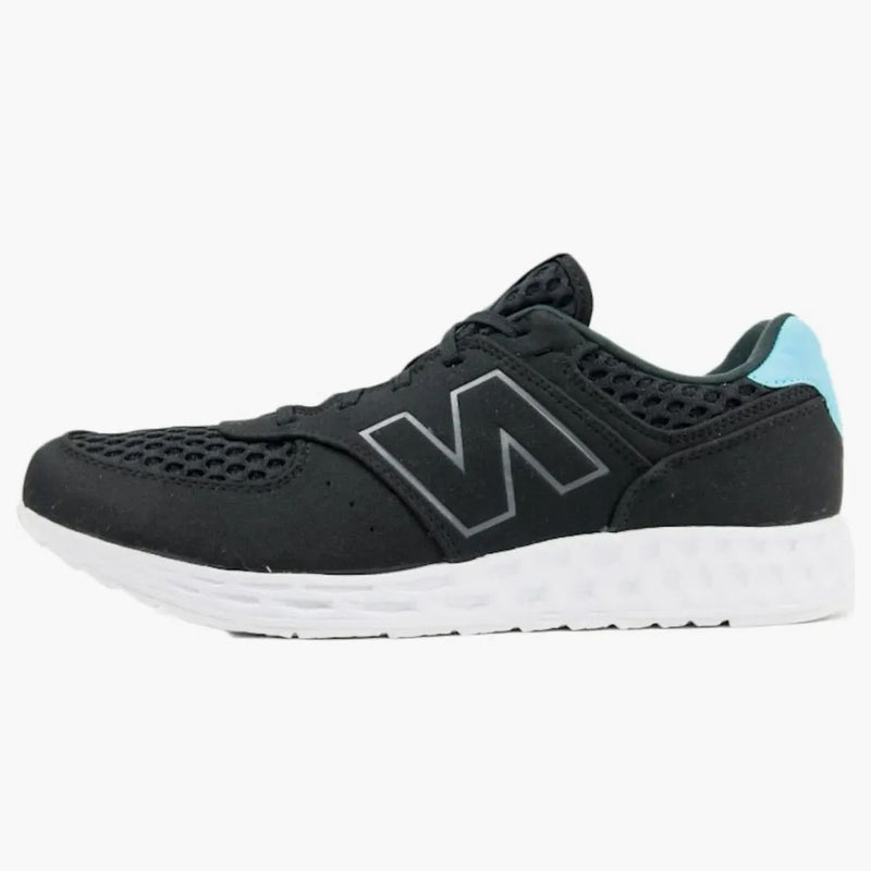 New Balance 574 Čerstvá pěna dýchá černá modrá bílá
