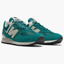 New Balance 574 Verde de blanco