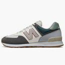 New Balance 574 Gray Cream Mint Green
