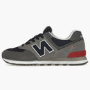 New Balance 574 Gray Navy Red