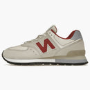 New Balance 574 Light Brown Red