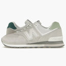 New Balance 574 Light Gray Mint Green (Women's)