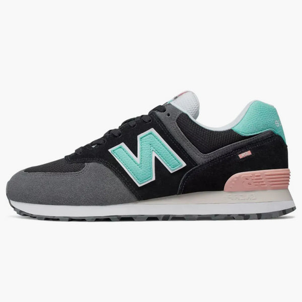 New Balance 574 marmorerad gata svart