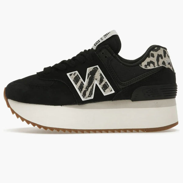 New Balance 574 Plus Black Animal Print (Dámské)