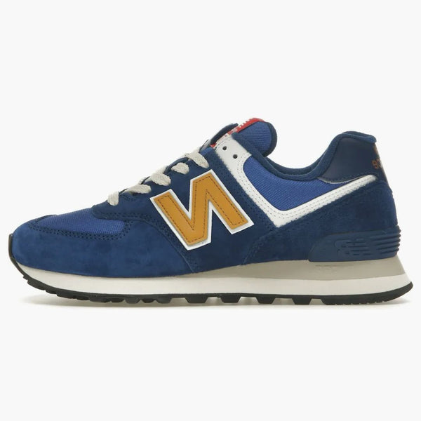 New Balance 574 Royal Blue Gold