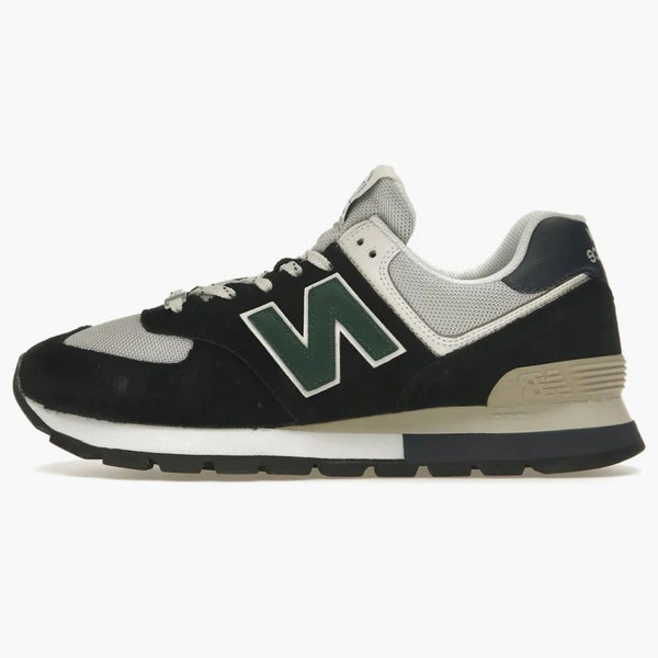 New Balance 574 drsná černá zelená