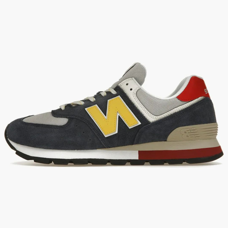 New Balance 574 drsná modrá žlutá
