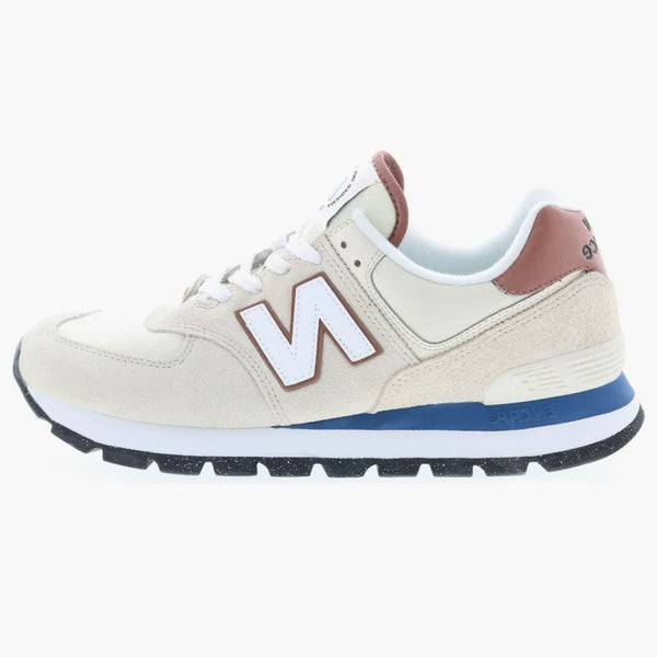 New Balance 574 drsná drsná bílá hnědá