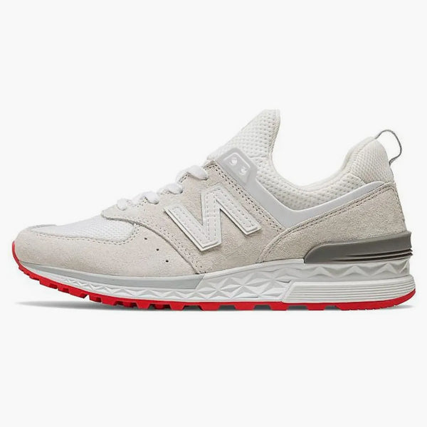 New Balance 574 Sport Off White Red (women's)