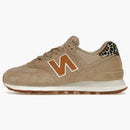 New Balance 574 estampado de leopardo de tabaco (mujeres)