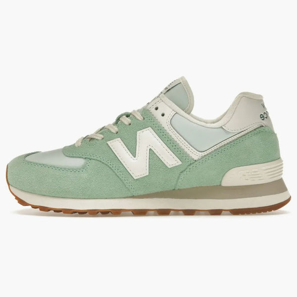 New Balance 574 tyrkysové zelené bílé gumy