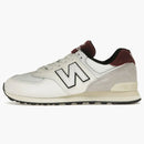 New Balance 574 White Burgundy