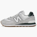 New Balance 574 White Green Gum