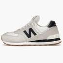 New Balance 574 White Navy Gum