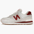 New Balance 574 chicle rojo blanco