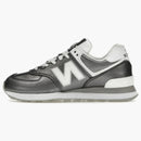 New Balance 574V2 Black Metallic White (Women's)