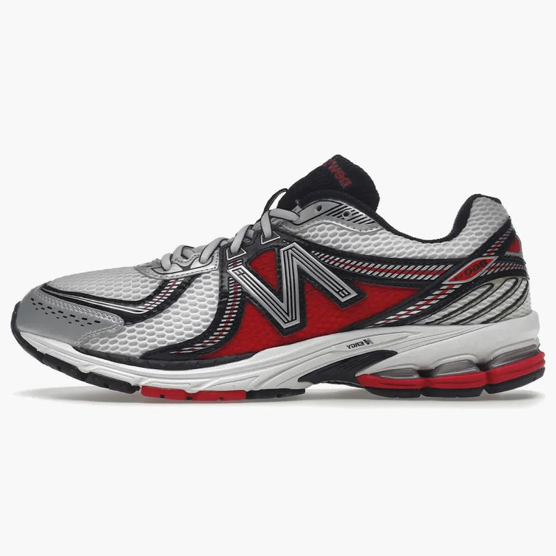 New Balance 860v2 White Silver Red