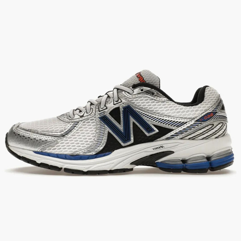 New Balance 860v2 White Team Royal Silver
