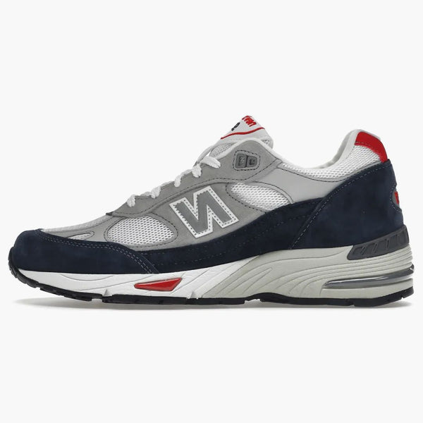 New Balance 991 Grey Navy Red
