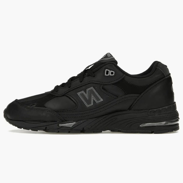 New Balance 991 Leather Black Grey (women's)