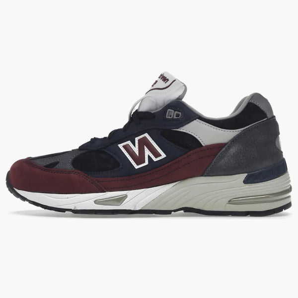 New Balance 991 Navy Burgundy