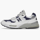 New Balance 992 White Navy