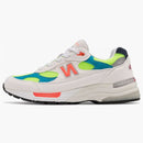 New Balance 992 White Neon Cyan