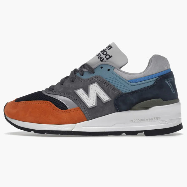 New Balance 997 nadrozměrná modrá oranžová
