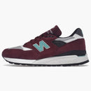 New Balance 998 Burgundy Chalk