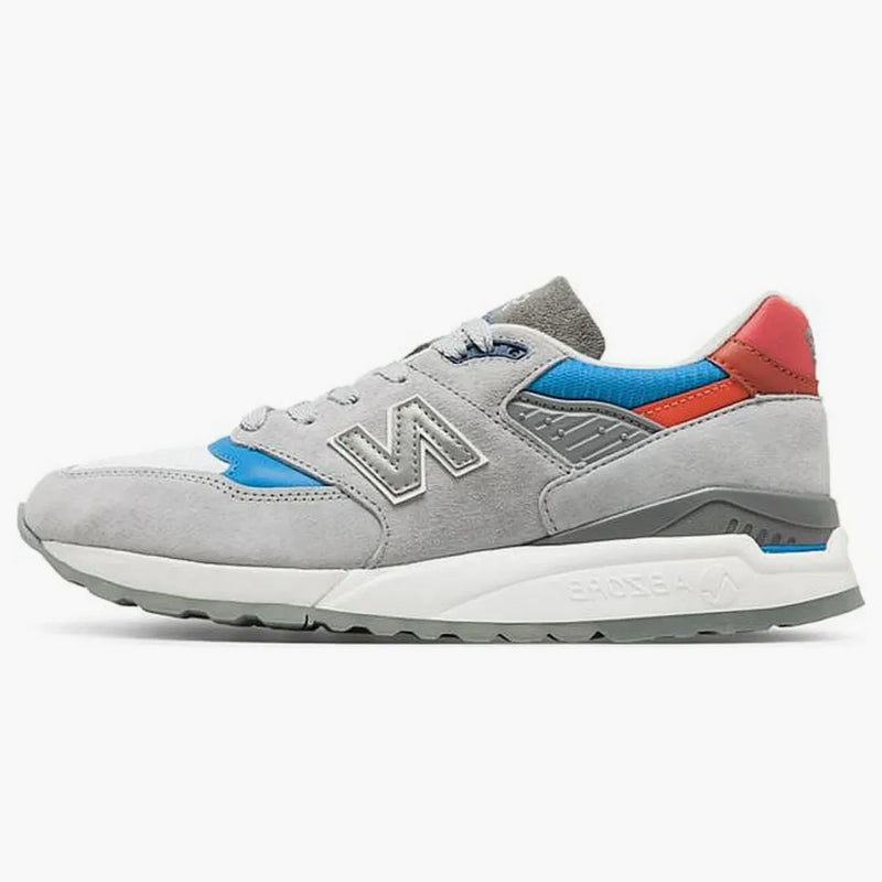 New Balance 998 šedá světle modrá červená