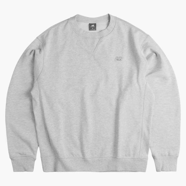 New Balance Athletics French Terry Crew Sweatshirt Light Grey