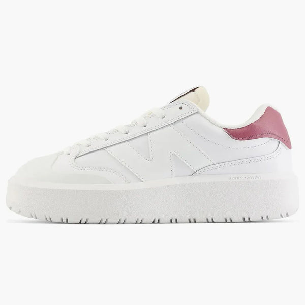 New Balance Ct302 White Washed Burgundy