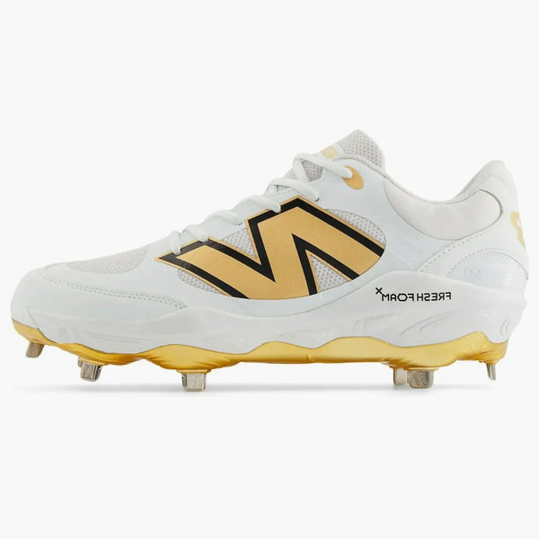 New Balance Fresh Foam 3000v7 White Metallic Gold Thunder