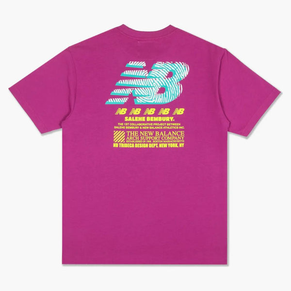 New Balance X Salehe Yurt Logo T-shirt Plum