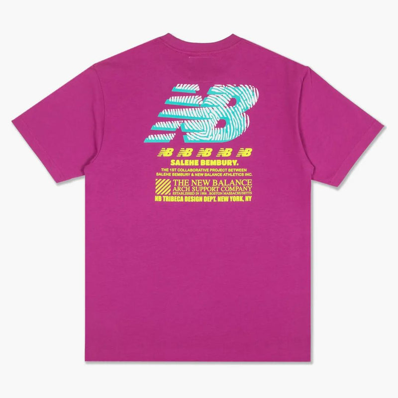 New Balance X Salehe Yurt Logo T-shirt Plum