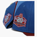 New era arizona diamondbacks 20th anniversary patch capsule hats exclusive 59fifty fitted has blue/blue
