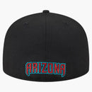 New Era Arizona Diamondbacks Overlap 59fifty Fitted Hat Black