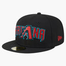 New Era Arizona Diamondbacks Overlap 59fifty Fitted Hat Black