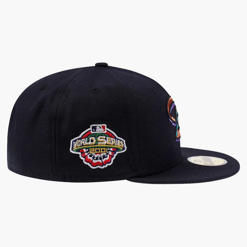 New era Arizona Diamondbacks World Series 2001 Classic Edition 59fifty Fitted has Dark Navy