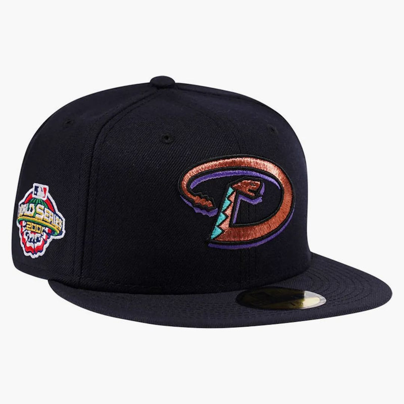 New era Arizona Diamondbacks World Series 2001 Classic Edition 59fifty Fitted has Dark Navy
